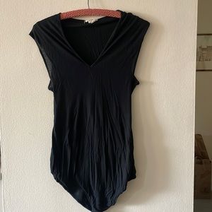 Helmut Lang twisted back black tshirt